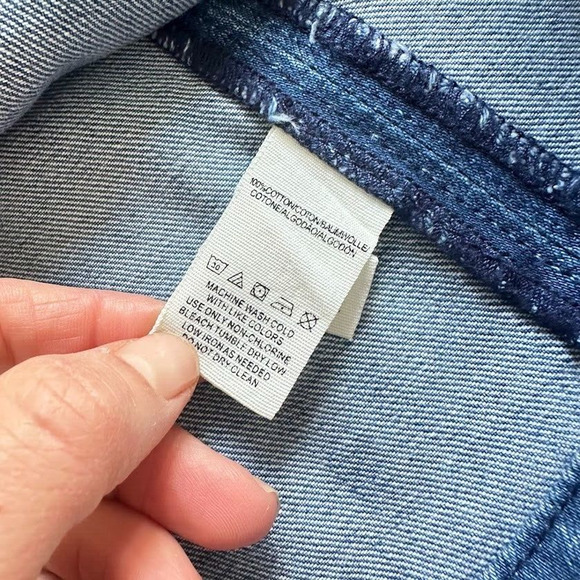 Free People Denim Mini Skirt Zip to It High Rise 100% Cotton Blue A-line Size 2 - Picture 6 of 7